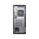 Dell OptiPlex 5070 masaüstü bilgisayarın bağlantı noktaları ve havalandırma ızgarası bulunan arka görünümü