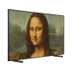 Samsung 65LS03B QLED 65 inç Ultra HD 4K TV ekranda Monalisa portresiyle, genel renkli şık tasarım