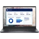 Dell Pro 14 Premium BTO207-PA14250-EMEA siyah iş ve ofis laptopu ekranda CFO Dashboard arayüzüyle