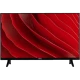 Vestel 32H8600 HD Ready LED televizyon, siyah çerçeveli ve ayaklı tasarım, kırmızı ekran
