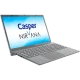 Casper Nirvana C370.4020-4C00B gri iş ve ofis laptopu açık klavye ve ekran görünümüyle