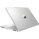 HP 15 dw4000nt 71V44EA gümüş iş ve ofis laptopu, açık kapak ve klavye görünümü