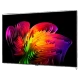 LG OLED77W69LA Ultra HD 4K OLED televizyon; canlı renkli soyut görseller, ince çerçeve ekran görünümü