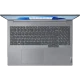 Gri Lenovo ThinkBook 16 G6 IRL 21KH00V1TR008 iş ve ofis laptopu, üstten açık ekran ve klavye görünümü