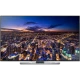 Samsung 65HU7500 Ultra HD 4K LED televizyon, şehir manzaralı gece sahnesi gösteren ekranda siyah tasarım