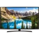 LG 43UJ635V Ultra HD 4K LED televizyon, genel renk; dağ manzaralı ekran görüntüsü vitrinde.