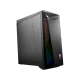 MSI MAG Infinite 10SI-1032EU siyah masaüstü bilgisayar kasası, RGB aydınlatmalı ön paneliyle