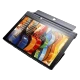 Lenovo Yoga Tab 3 Pro 4 GB 64 GB gri tablet, müzik ve video içerikli ekran görünümüyle.