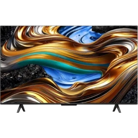 TCL 43P755 Ultra HD 4K LED televizyon, kavisli altın-mavi ekran temalı ana vitrin görseli