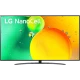 LG 70NANO766QA Ultra HD 4K LED televizyon ekranında NanoCell animasyonu, genel renk vitrin görseli
