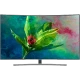 Samsung 55Q8CN Ultra HD 4K QLED televizyon, renkli çiçek manzaralı ekran, ince çerçeveli görünüm
