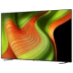 LG OLED83B56LA Ultra HD 4K OLED televizyon; renkli soyut desenli ekran, genel renk tasarım