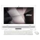 MSI PRO AC17-102TR-X beyaz masaüstü bilgisayar, geniş ekranı, klavyesi ve faresiyle set halinde