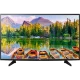 LG 32LH570U HD Ready LED televizyon, doğa manzaralı ekrana sahip modern siyah TV vitrini