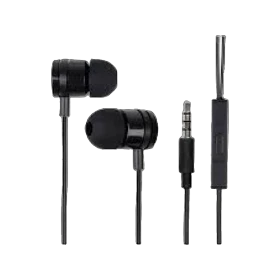 Xiaomi ZBW4044CN kablolu siyah kulaklık; kulak içi tasarım, mikrofonlu kumanda ve 3,5 mm jak bağlantısı.