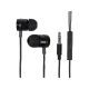 Xiaomi ZBW4044CN kablolu siyah kulaklık; kulak içi tasarım, mikrofonlu kumanda ve 3,5 mm jak bağlantısı.