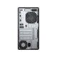 HP ProDesk 400 G5 4CZ63EA masaüstü bilgisayarın bağlantı noktaları ve fanları görünen arka paneli
