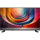 Vestel 40FT9740 Full HD FHD LED televizyon, renkli soyut ekran ve siyah çerçeveyle önden görünüm