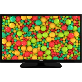 Vestel 24H8530 HD Ready HD TV, renkli toplarla dolu ekranı ve siyah çerçeveli LED tasarımıyla