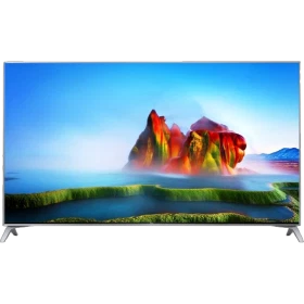 LG 49SJ800V Ultra HD 4K LED Televizyon, ince çerçeveli, canlı manzara ekranı ile vitrin görünümü