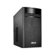 Asus K31AM-J-TR001D siyah masaüstü bilgisayar kasası, ön paneli ve bağlantı girişleriyle