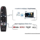 Onvo 40VQ80F3FA Full HD LED televizyon, sesli komut kumandası ve uygulama ekranlarıyla birlikte gösteriliyor.