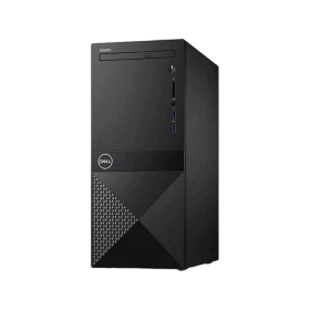Dell Vostro 3671 N113VD3671EMEA01_W siyah kule tipi masaüstü bilgisayar kasası görünümü