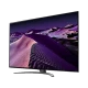 LG 65QNED866QA Ultra HD 4K QNED televizyon, genel siyah tasarım ve mor manzara ekran görüntüsü