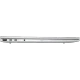 HP EliteBook 8 G1i 16 AI gümüş iş laptopunun yan bağlantı noktaları ve portları görünümü