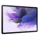 Samsung Galaxy Tab S7 FE WiFi siyah tablet ekranında renkli soyut arka plan görünüyor