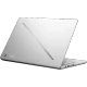 Asus ROG Zephyrus G14 GA403UH-QS038 gümüş ultrabook laptop; arkadan görünüm ve şık metal kasa detayı
