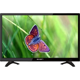 Axen AX24LED003 HD Ready HD TV, siyah çerçeveli LED televizyon ve kelebek görüntüsü
