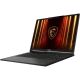 MSI Stealth A16 AI+ A3XWHG-062TR siyah oyuncu laptop ekranında ejderha logosu ve RGB klavye görünümü