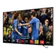 Samsung 75H6400 Full HD FHD LED televizyon, maç görüntüsüyle ekranda açık renk genel tasarım gösterimi