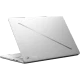 Asus ROG Zephyrus G16 GU605CR-QR204 beyaz oyuncu laptop kapalı ve yan açıdan görünüm