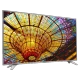 LG 43UH650V Ultra HD 4K LED televizyon, renkli canlı vitray desenli ekran görünümü, genel renk