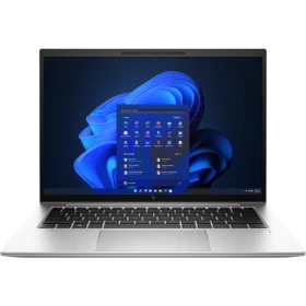 HP EliteBook 840 G11 970V6ET gümüş renkli ultrabook laptop; açık klavye ve Windows ekranı görünüyor