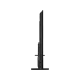 Vestel 65QG9840 Ultra HD 4K QLED televizyonun siyah renkli ince yan profili ve standı