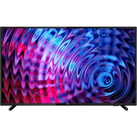 Philips 43PFS5503 Full HD LED televizyon, canlı renkli soyut ekran ve ince çerçeve tasarımı, genel renk