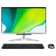 Acer Aspire C22-963 masaüstü bilgisayar, geniş ekranı, klavyesi ve faresiyle birlikte gösteriliyor