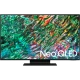 Samsung 50QN90B QLED Ultra HD 4K TV, Neo QLED ve canlı renk geçişleriyle ön panel vitrinde gösteriliyor