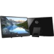 Dell Inspiron 3277 masaüstü bilgisayarın siyah renkli ön ve arka görünümü, geniş ekranıyla birlikte gösteriliyor