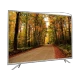 Axen AX65LEDA71-TNR Ultra HD 4K LED televizyon, gümüş çerçevesi ve ayaklarıyla orman manzarasını gösteriyor