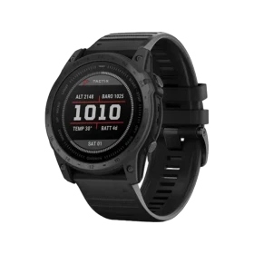 Garmin tactix 7 Standart Aktivite Saati, titanyum kasalı siyah akıllı saat ve yuvarlak dijital ekranı
