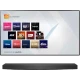 LG OLED65WX9LA Ultra HD 4K OLED televizyon ekranında LG Channels menüsü ve uygulama kutucukları görünüyor