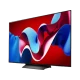 LG OLED77C46LA Ultra HD 4K OLED televizyon; canlı renkli soyut ekran görüntüsü, genel renk tasarımı.