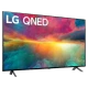 LG 65QNED756RA Ultra HD 4K QNED televizyon, siyah çerçeveli, canlı renkli ekran görüntüsü