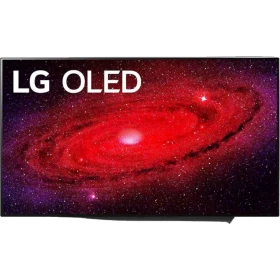 LG OLED55CX6LA Ultra HD 4K OLED televizyon ekranında Samanyolu ve yıldız teması, genel renkli vitrin görünümü