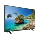 Grundig 32 VLE 6730 BP Full HD LED televizyon, siyah çerçeveli ve deniz manzarası gösteren ekran