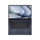 Siyah Asus ExpertBook B1 B1402CVA-I7161TBB0D ultrabook laptop; açık ekran ve klavye görünümü
